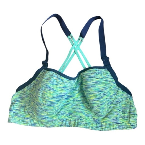 Victoria's Secret Blue and Green Sports Bra,#18 - Picture 1 of 2
